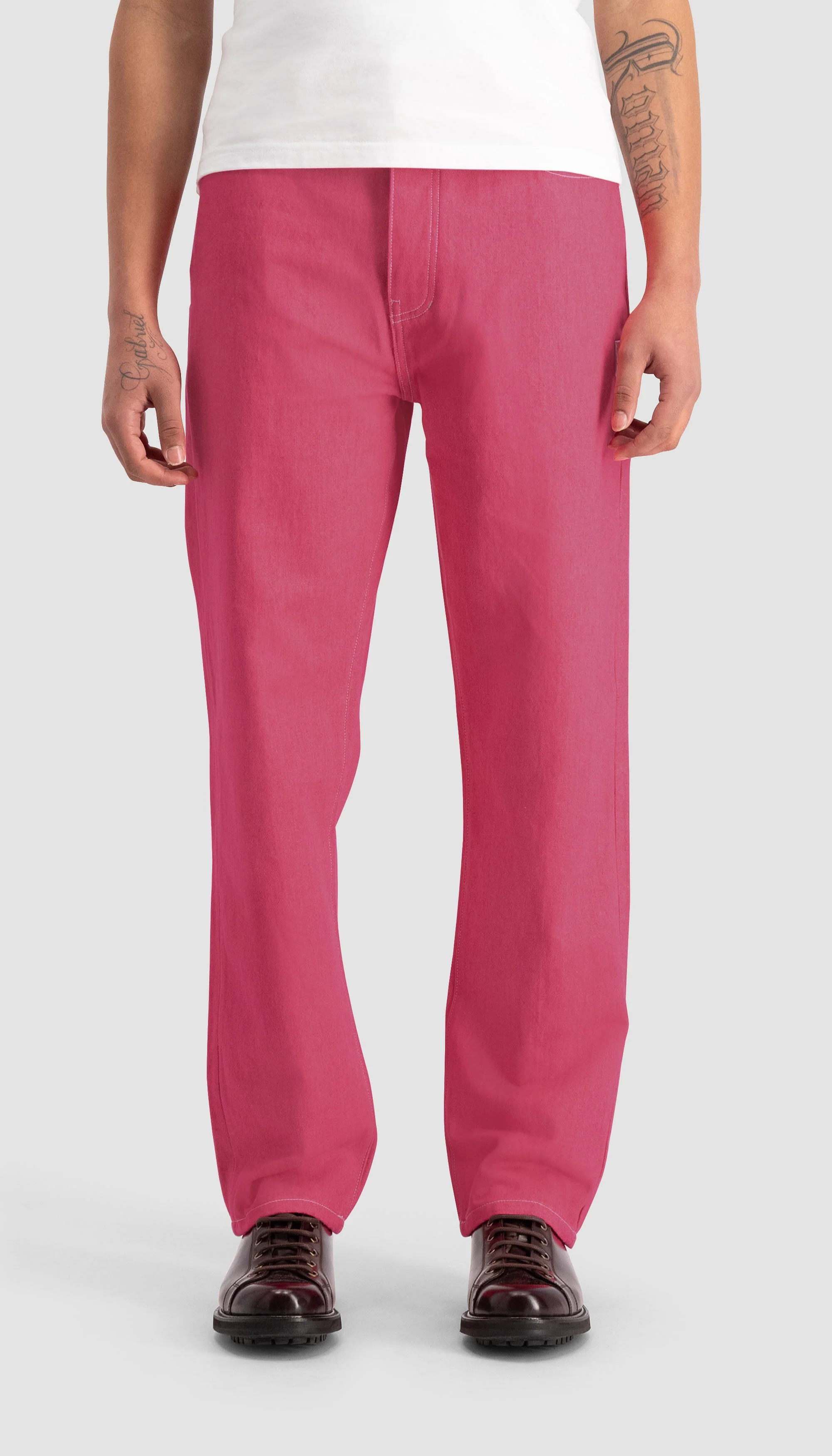 9-Dots Relaxed Jeans Carmine | Carmine - Image 4