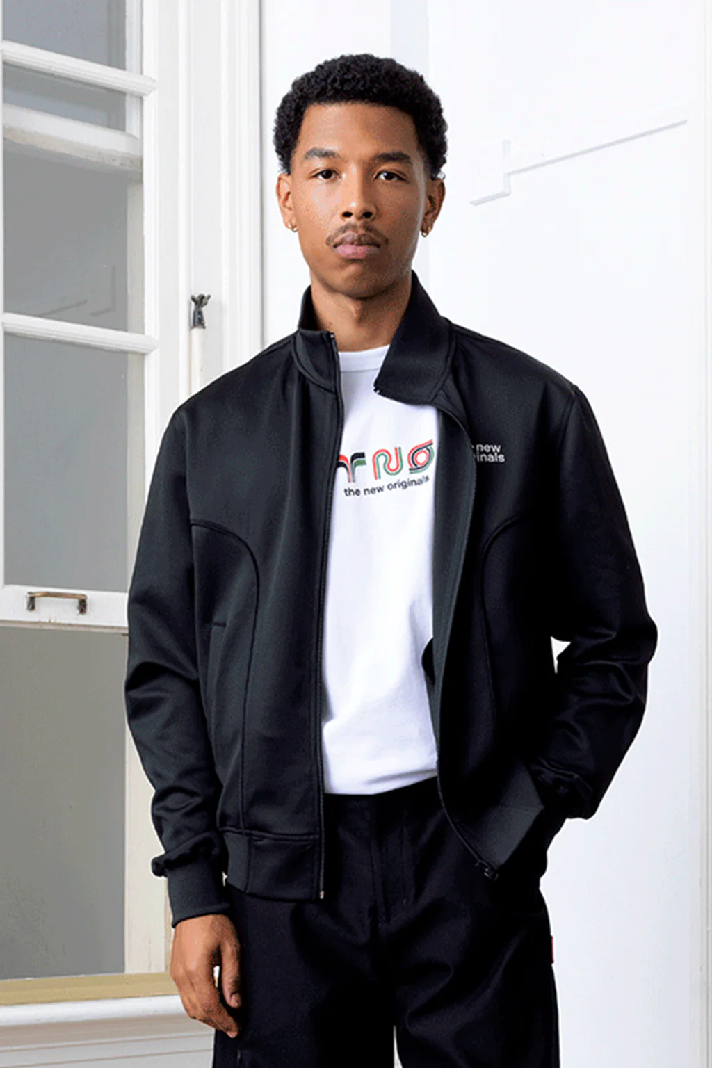 Emblem Track Jacket Black | Black - Image 4