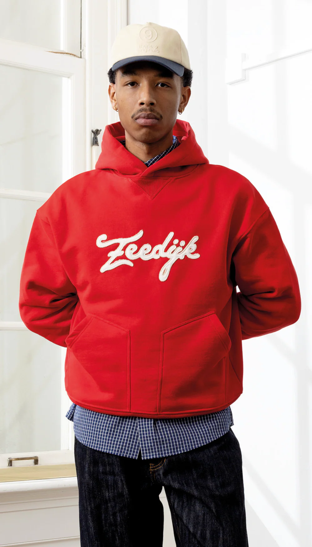 Zeedijk Double Pocket Hoodie Barbados Cherry | Barbados Cherry - Image 3